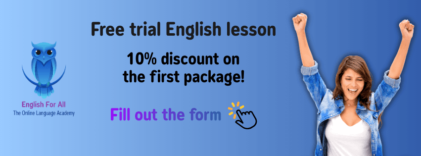 Free trial English lesson — English For All Academy